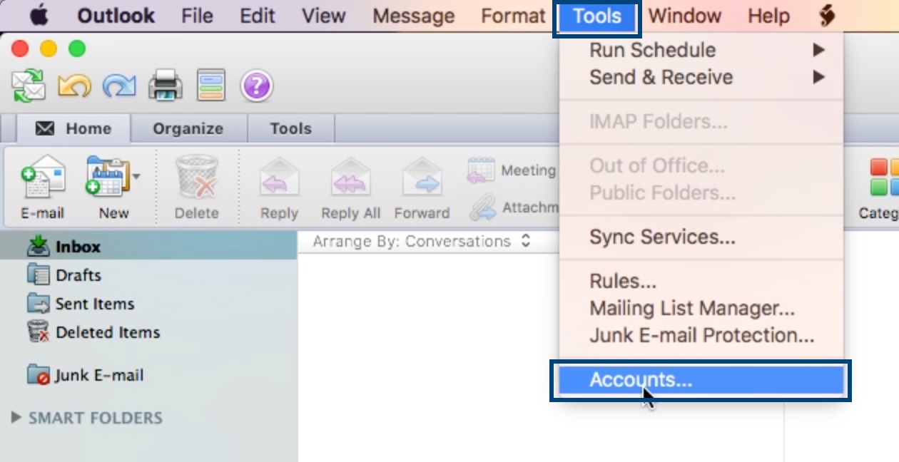 cancel a email outlook for mac